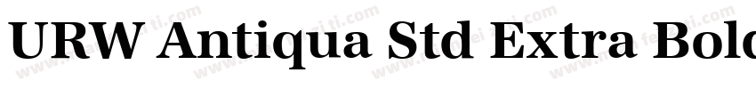 URW Antiqua Std Extra Bold Wide字体转换